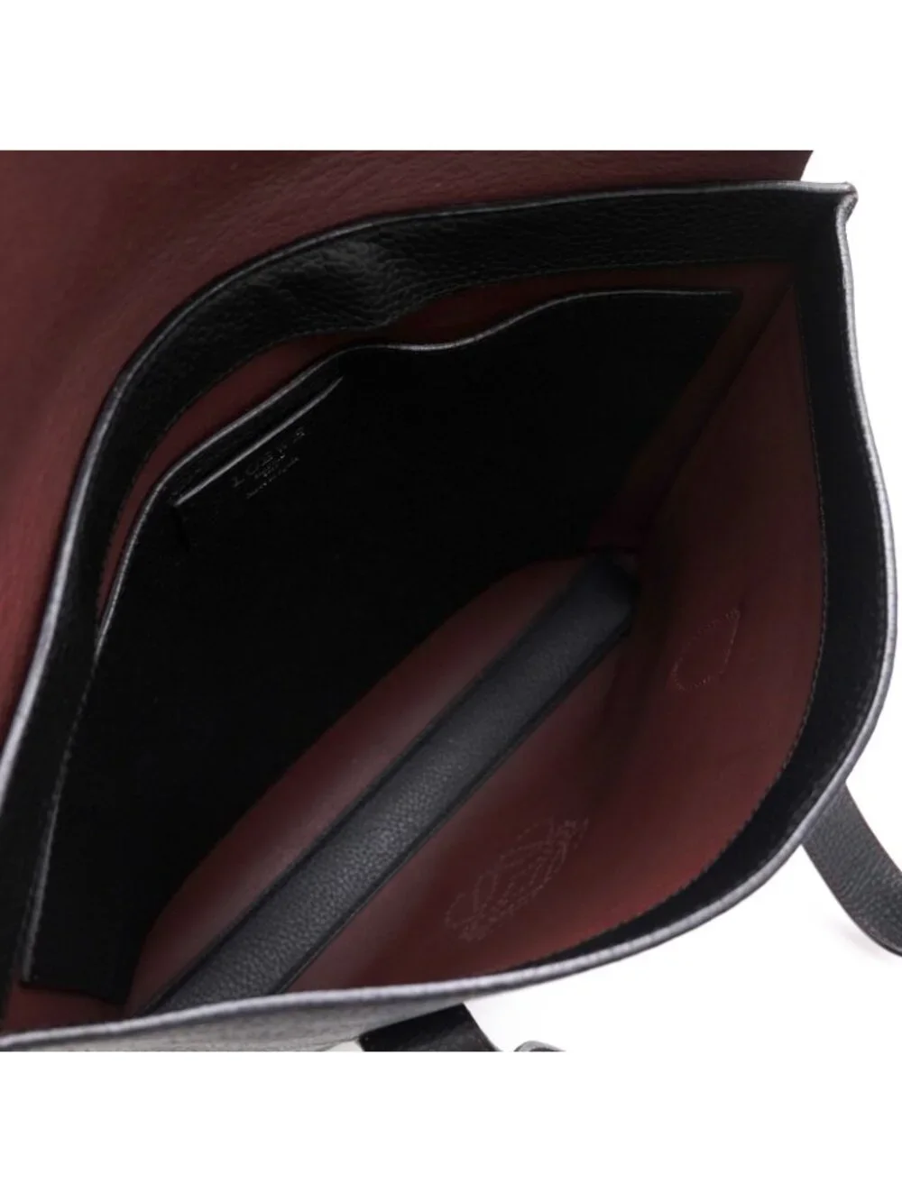 Loewe Tote Bag Leather Black Anagram Sully